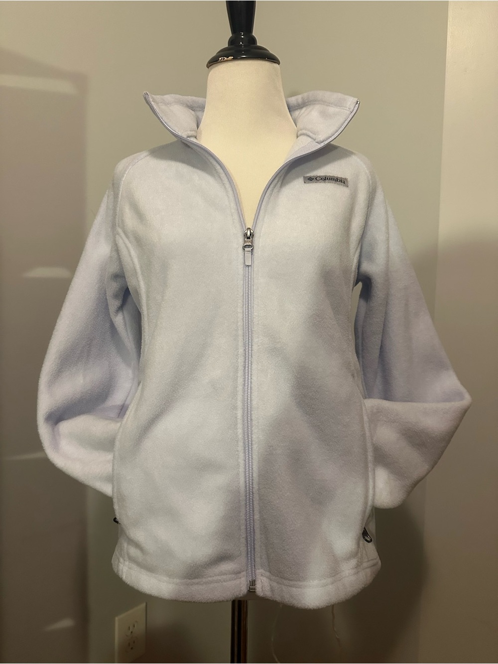 Columbia Light Blue Full-Zip Fleece Jacket